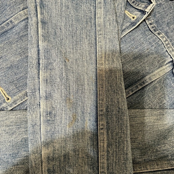 Old school womans vintage lamb skin jean jacket size medium - Picture 3 of 4